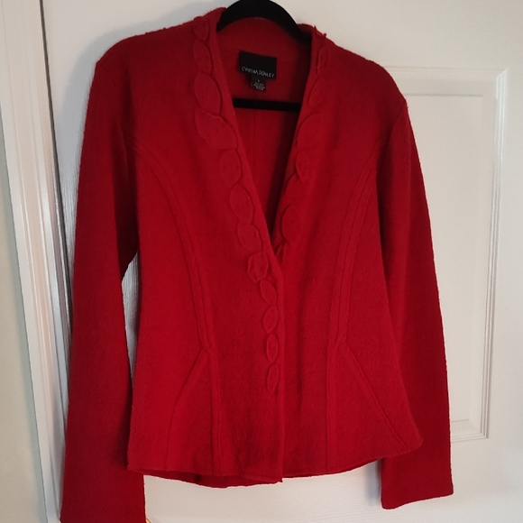 Cynthia Rowley Sweaters - Cynthia Rowley Bold Red Women's Cardigan